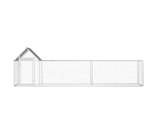 vidaXL vistu būris, 5x1x1,5 m, cinkots tērauds