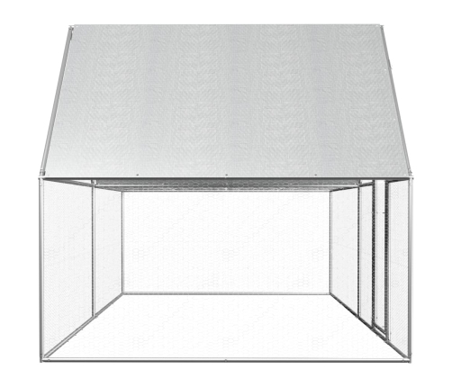 vidaXL vistu būris, 4x2x2 m, cinkots tērauds