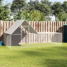 Vistu Būris, 4X2X2 M, Cinkots Tērauds Vidaxl