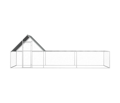 vidaXL vistu būris, 6x2x2 m, cinkots tērauds