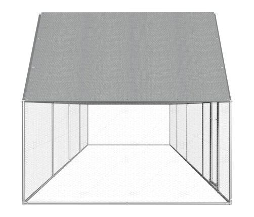 vidaXL vistu būris, 8x2x2 m, cinkots tērauds