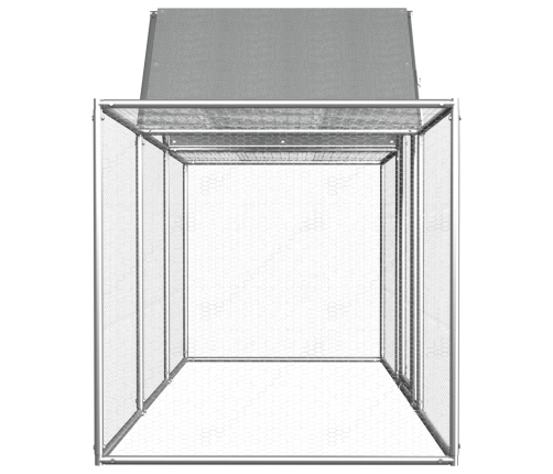 vidaXL vistu būris, 3x1x1,5 m, cinkots tērauds