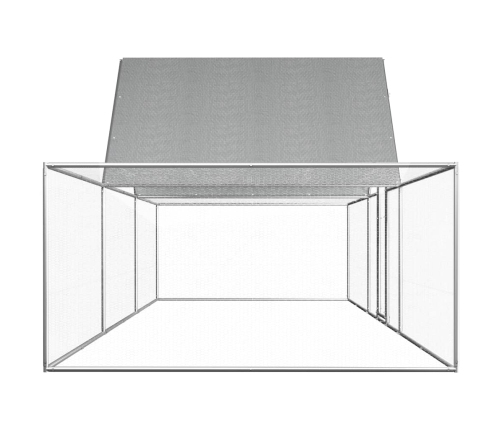 vidaXL vistu būris, 6x2x2 m, cinkots tērauds