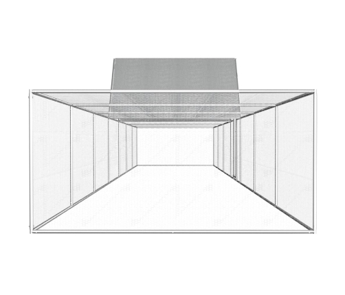 Vistu Būris, 14X2X2 M, Cinkots Tērauds Vidaxl