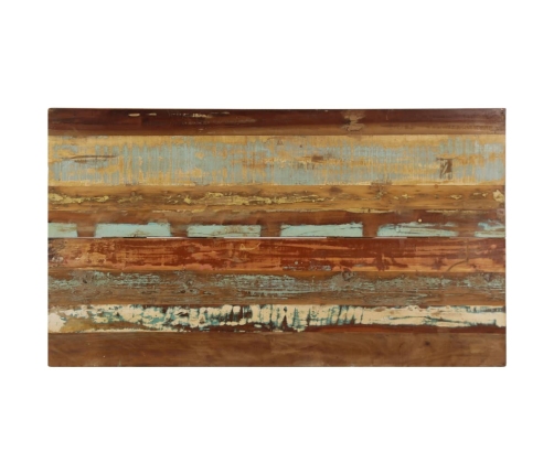 vidaXL virtuves galds, 140x80x76 cm, pārstrādāts masīvkoks