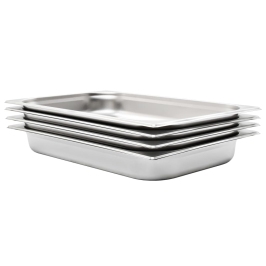 Gastronorm Trauki, 4 Gab., Gn 1/1, 65 Mm, Nerūsējošs Tērauds  Vidaxl