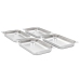 vidaXL Gastronorm trauki, 4 gab., GN 1/1, 65 mm, nerūsējošs tērauds