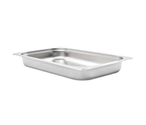 vidaXL Gastronorm trauki, 4 gab., GN 1/1, 65 mm, nerūsējošs tērauds