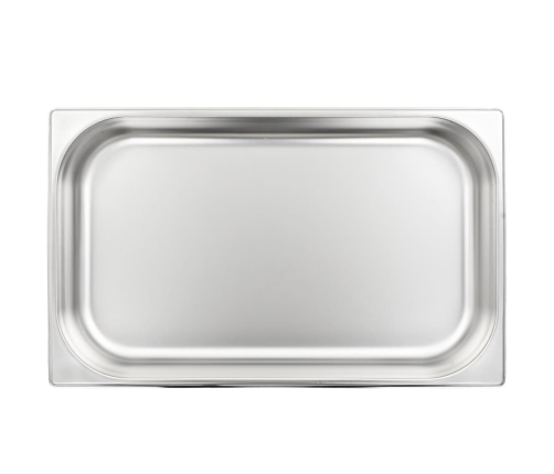 vidaXL Gastronorm trauki, 4 gab., GN 1/1, 65 mm, nerūsējošs tērauds