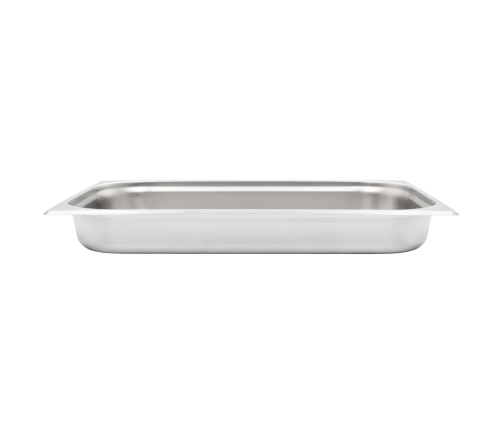 vidaXL Gastronorm trauki, 4 gab., GN 1/1, 65 mm, nerūsējošs tērauds