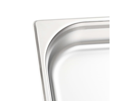 vidaXL Gastronorm trauki, 4 gab., GN 1/1, 65 mm, nerūsējošs tērauds