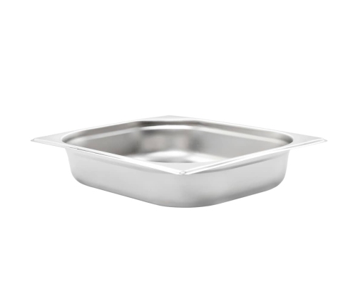 vidaXL Gastronorm trauki, 4 gab., GN 1/2, 65 mm, nerūsējošs tērauds