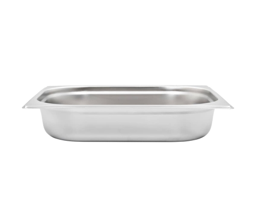 vidaXL Gastronorm trauki, 4 gab., GN 1/2, 65 mm, nerūsējošs tērauds