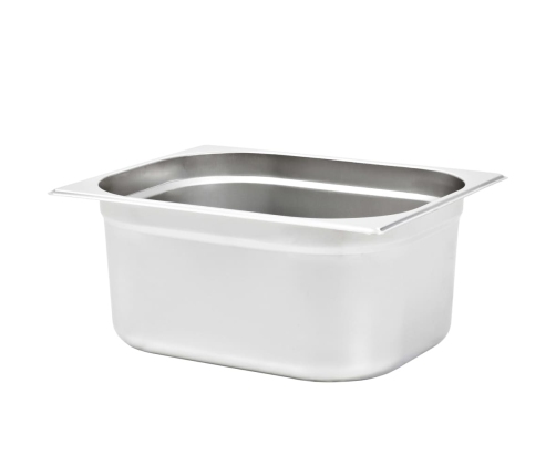 vidaXL Gastronorm trauki, 2 gab., GN 1/2, 150 mm, nerūsējošs tērauds