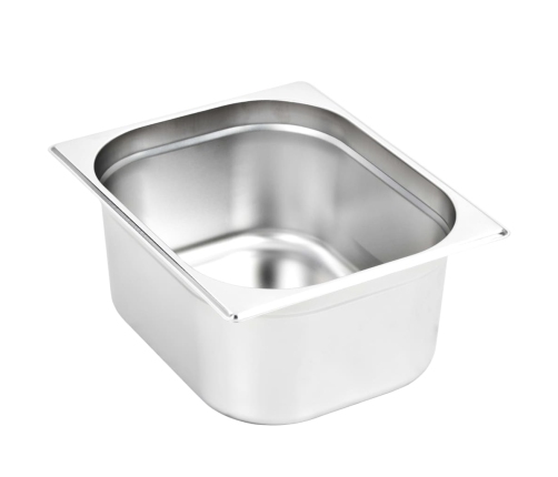 vidaXL Gastronorm trauki, 2 gab., GN 1/2, 150 mm, nerūsējošs tērauds