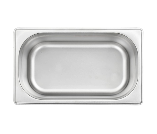 vidaXL Gastronorm trauki, 8 gab., GN 1/4, 100 mm, nerūsējošs tērauds