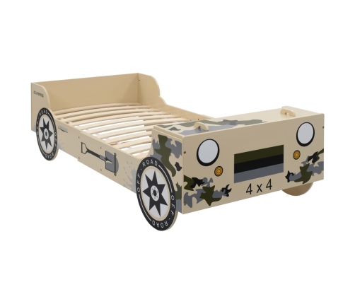 Bērnu Gulta, Apvidus Auto Dizains, 90X200 Cm, Kamuflāža Vidaxl