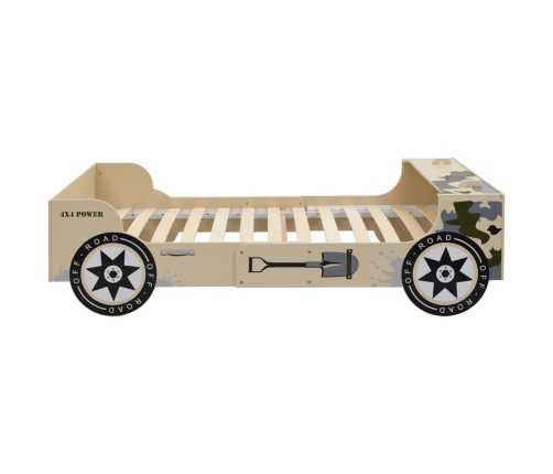 Bērnu Gulta, Apvidus Auto Dizains, 90X200 Cm, Kamuflāža Vidaxl