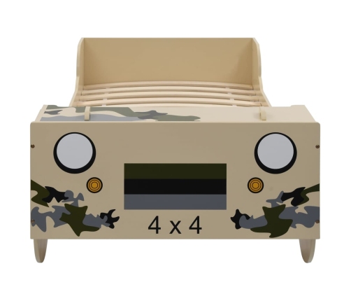 Bērnu Gulta, Apvidus Auto Dizains, 90X200 Cm, Kamuflāža Vidaxl