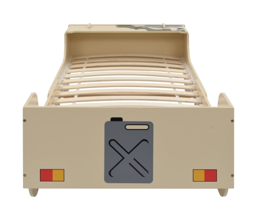 Bērnu Gulta, Apvidus Auto Dizains, 90X200 Cm, Kamuflāža Vidaxl