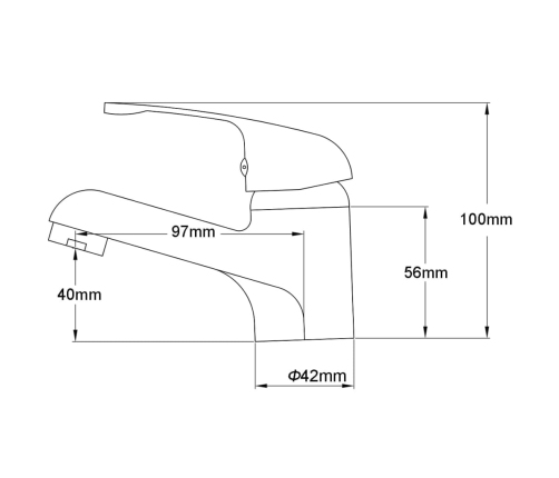 vidaXL bidē jaucējkrāni, 2 gab., hromēti