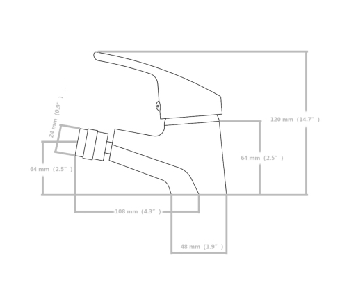 vidaXL bidē jaucējkrāni, 2 gab., hromēti