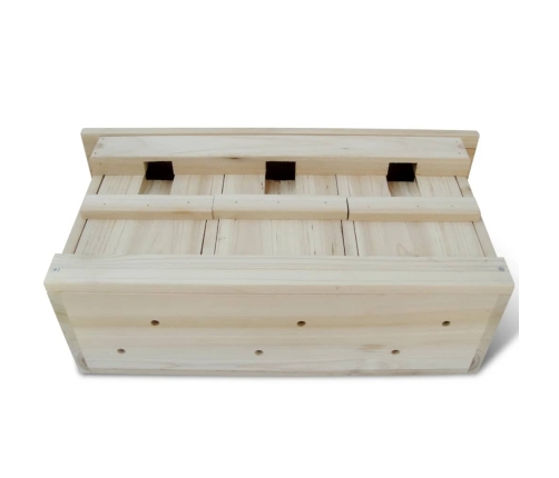 vidaXL zvirbuļu mājas, 2 gab., 44x15,5x21,5 cm, koks