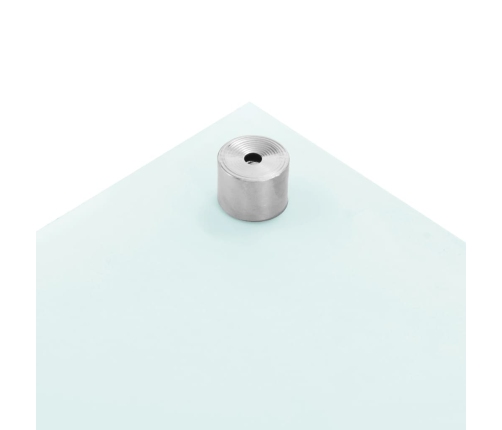 vidaXL virtuves sienas panelis, 70x60 cm, rūdīts stikls, balts