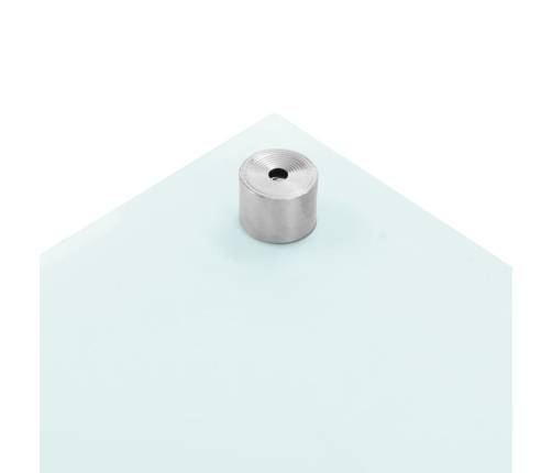 vidaXL virtuves sienas panelis, 80x40 cm, rūdīts stikls, balts