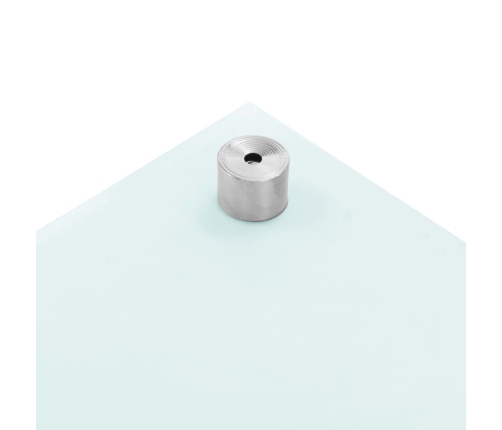 vidaXL virtuves sienas panelis, 100x60 cm, rūdīts stikls, balts