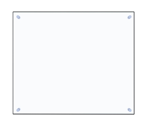 vidaXL virtuves panelis, 70x60 cm, rūdīts stikls, caurspīdīgs