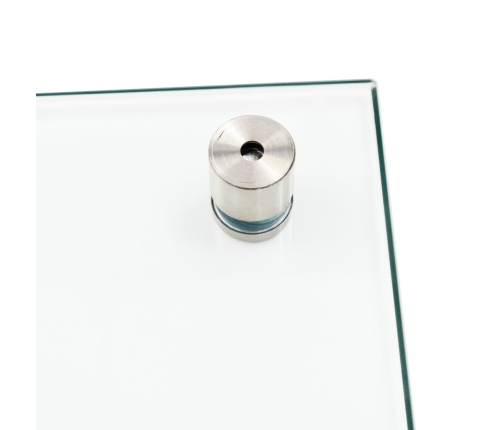 vidaXL virtuves panelis, 80x40 cm, rūdīts stikls, caurspīdīgs