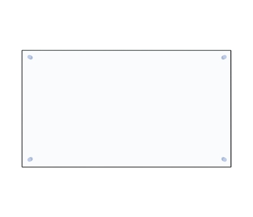 vidaXL virtuves panelis, 90x50 cm, rūdīts stikls, caurspīdīgs