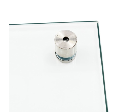 vidaXL virtuves panelis, 100x60 cm, rūdīts stikls, caurspīdīgs