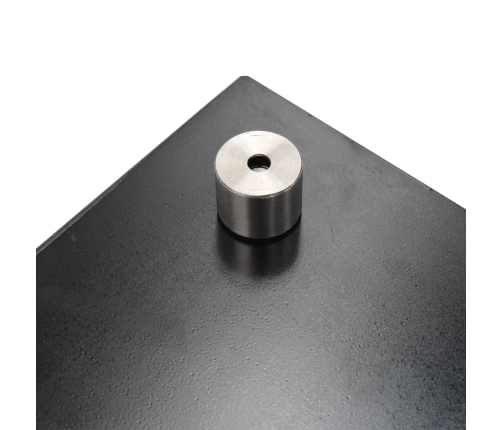 vidaXL virtuves sienas panelis, 80x50 cm, rūdīts stikls, melns