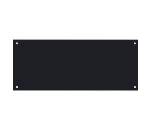 vidaXL virtuves sienas panelis, 100x40 cm, rūdīts stikls, melns