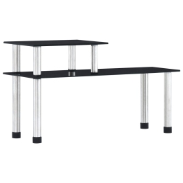 Virtuves Plaukts, 45X16X26 Cm, Melns Rūdīts Stikls Vidaxl