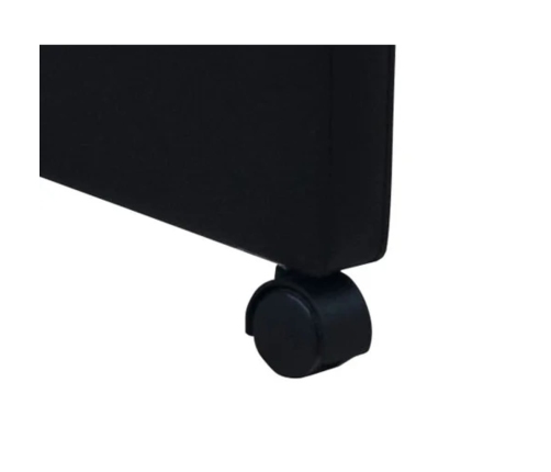 vidaXL virtuves krēsli, 2 gab., melna mākslīgā āda