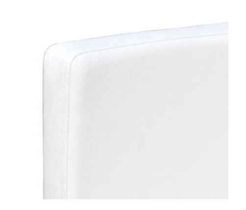 vidaXL virtuves krēsli, 2 gab., balta mākslīgā āda