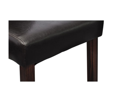 vidaXL virtuves krēsli, 2 gab., brūni, mākslīgā āda