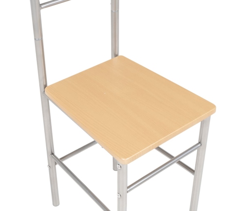 vidaXL augstas atzveltnes krēsli, 2 gab., metāls