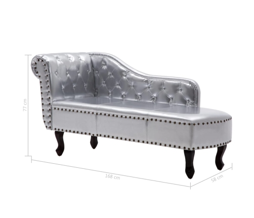 Zvilnis, Sudraba Krāsas Mākslīgā Āda Vidaxl