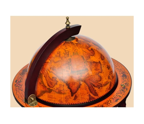 vidaXL vīna pudeļu turētājs, glubusa forma, eikalipta koks