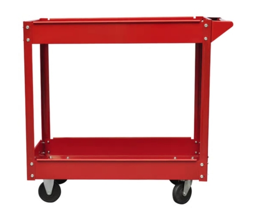 vidaXL instrumentu ratiņi, 100 kg, sarkani