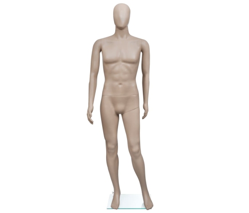 vidaXL vīriešu manekens, apaļa galva