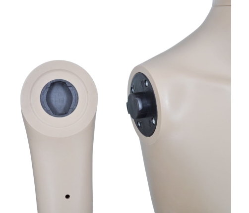 vidaXL vīriešu manekens, apaļa galva