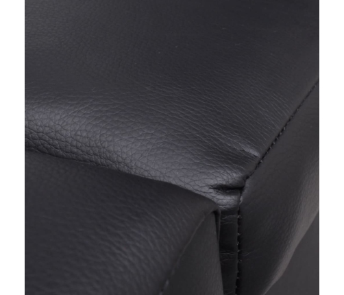 vidaXL zvilnis, melna mākslīgā āda