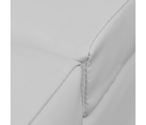 vidaXL zvilnis, balta mākslīgā āda