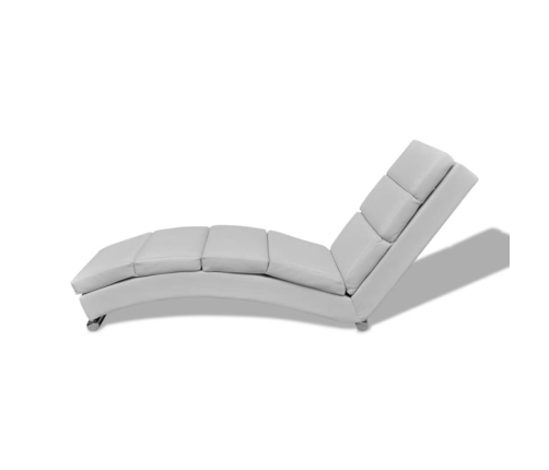 vidaXL zvilnis, balta mākslīgā āda