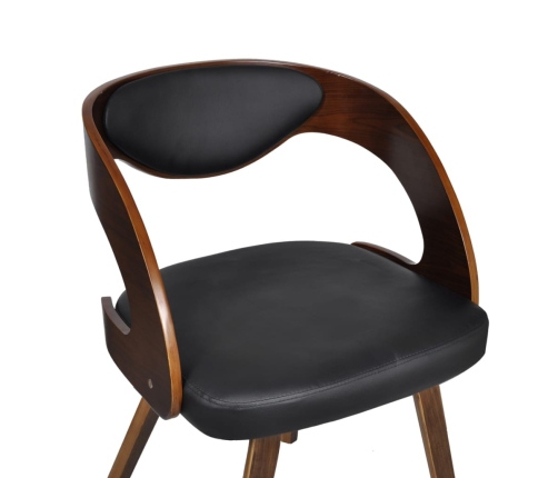 vidaXL virtuves krēsli, 2 gab., brūni, mākslīgā āda